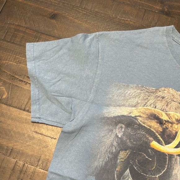 2010 Field Museum Chicago Mammoth Graphic Short Sleeve T-Shirt - Blue Unisex Med - Picture 5 of 9